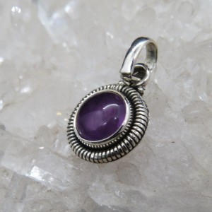 Colgante amatista y plata