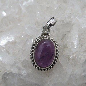 Colgante amatista y plata