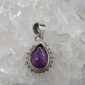 Colgante amatista y plata