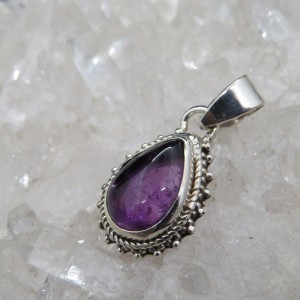 Colgante amatista y plata