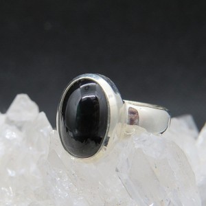 Anillo Black Star y plata 925 mm