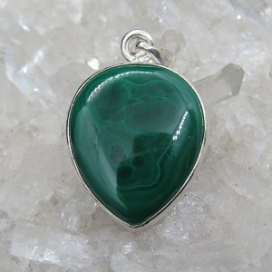 Colgante malaquita y plata