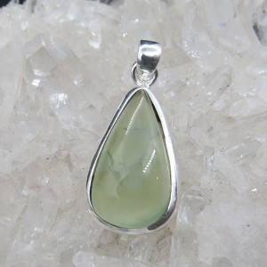 Colgante prehnita y plata