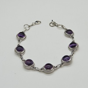 Pulsera joyería en plata amatista