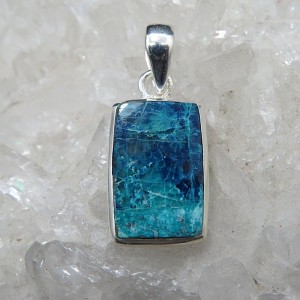 Colgante azurita y plata