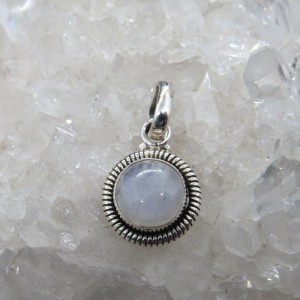 Colgante piedra luna y plata