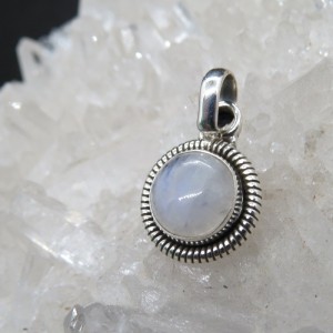 Colgante piedra luna y plata