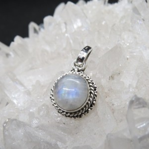 Colgante piedra luna y plata