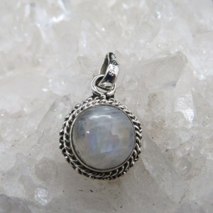 Colgante piedra luna y plata