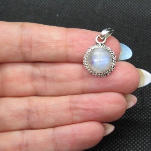 Colgante piedra luna y plata