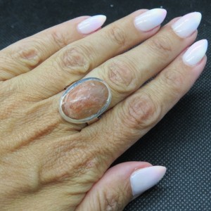 Anillo Piedra Sol y plata