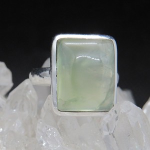 Anillo prehnita y plata