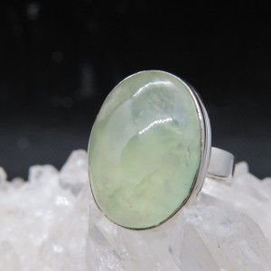 Anillo prehnita y plata