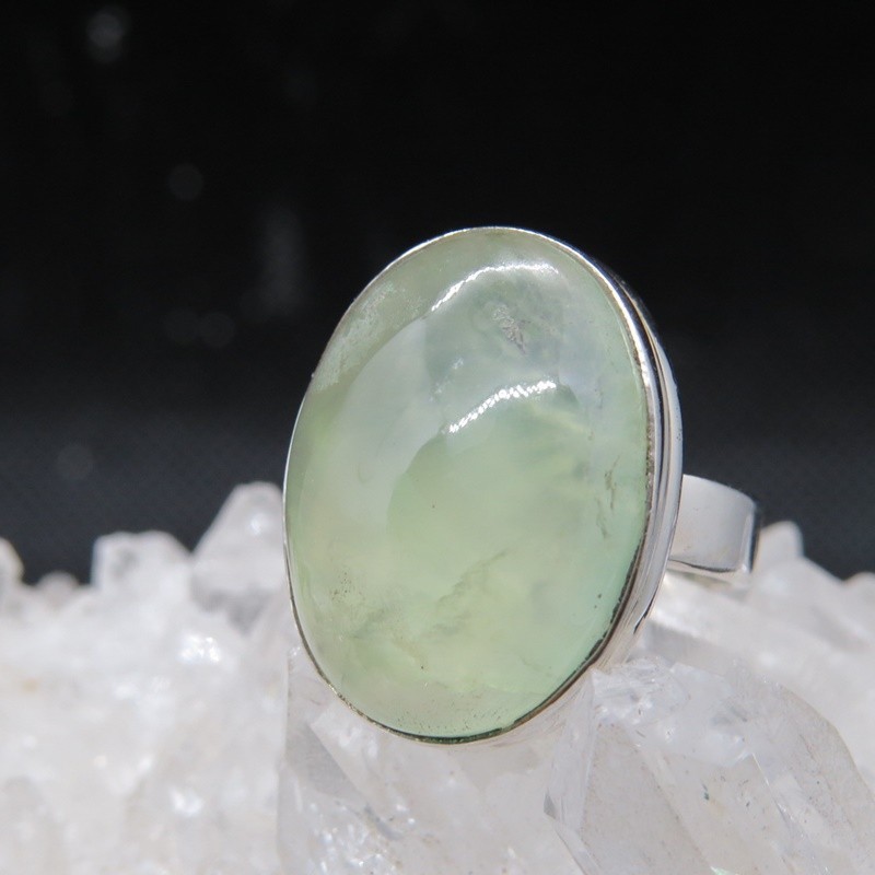 Anillo prehnita y plata