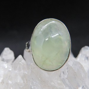 Anillo prehnita y plata