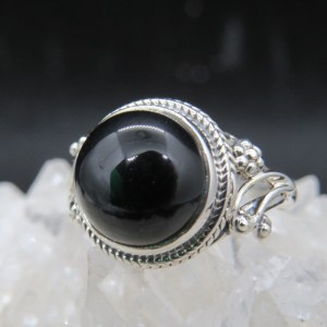 Anillo ónix y plata