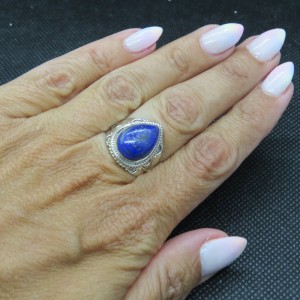 Anillo lapislázuli y plata
