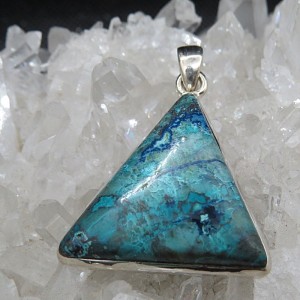 Colgante Shattuckita y plata