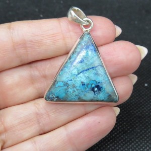 Colgante Shattuckita y plata