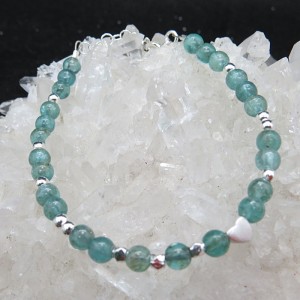 Pulsera apatito y plata