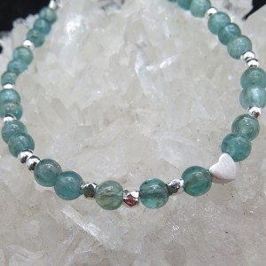Pulsera apatito y plata