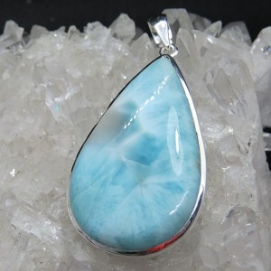 Colgante larimar y plata