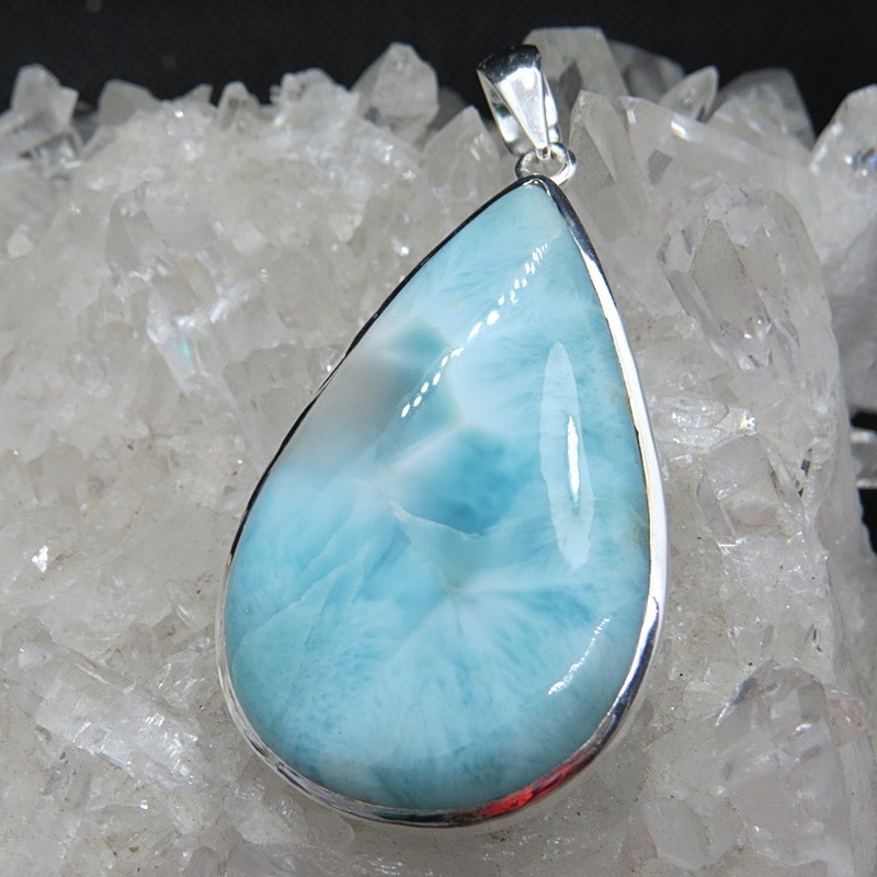 Colgante larimar y plata