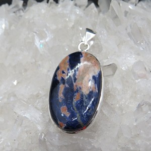 Colgante sodalita y plata