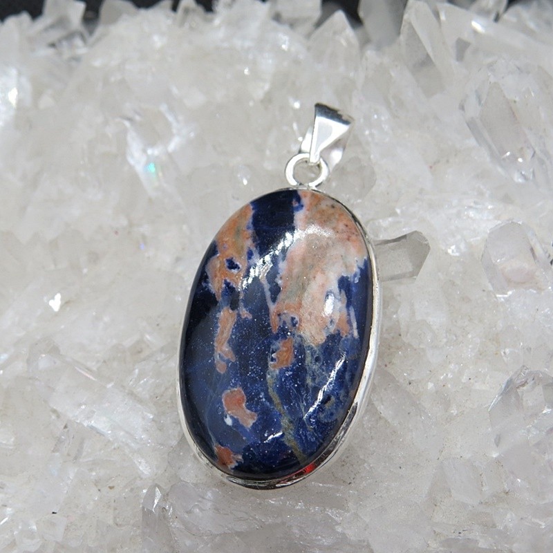 Colgante sodalita y plata