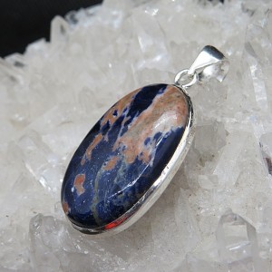 Colgante sodalita y plata