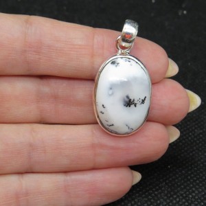 Colgante merlinita y plata