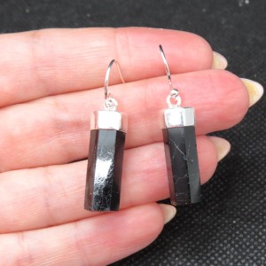 Pendientes turmalina y plata