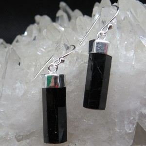 Pendientes turmalina y plata