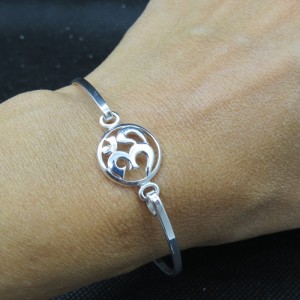 Pulsera rígida OHM plata 925 mm