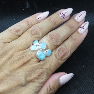 Anillo amazonita y plata