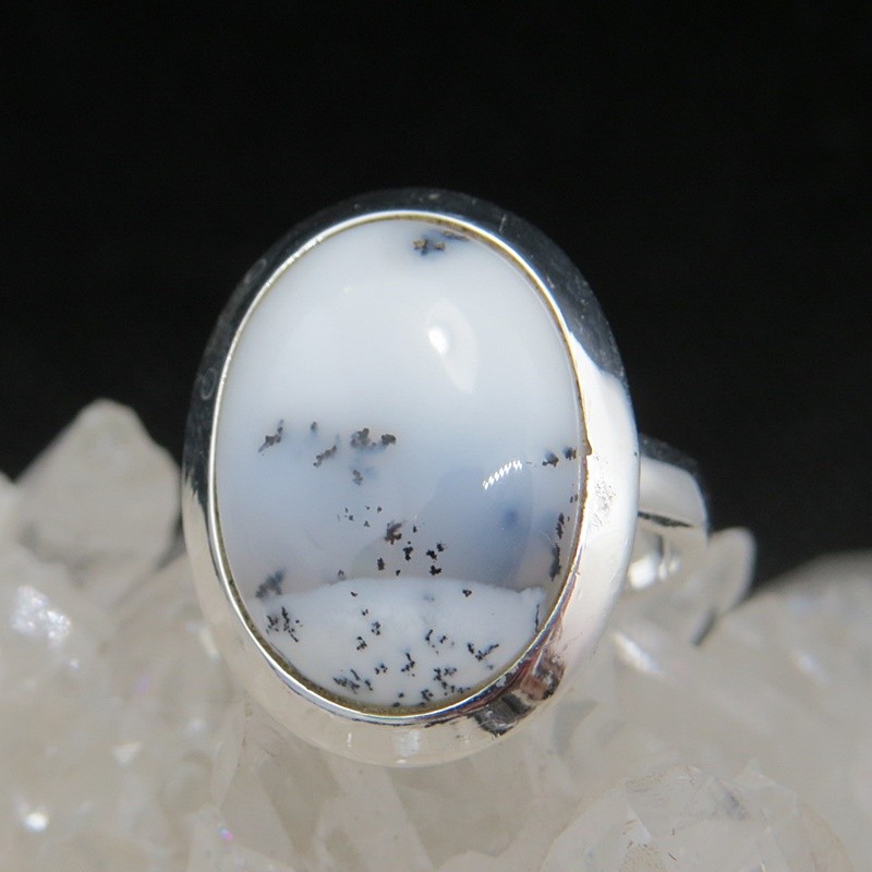 Anillo merlinita y plata