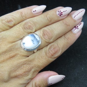 Anillo merlinita y plata