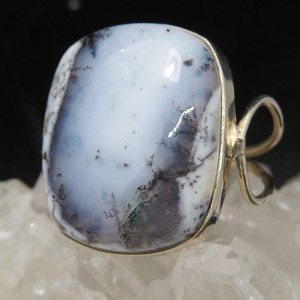 Anillo merlinita y plata