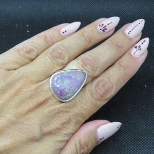 Anillo Purpurita y plata
