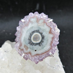 Anillo Flor de amatista y plata