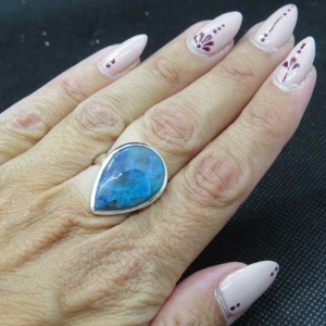Anillo Crisocola y plata