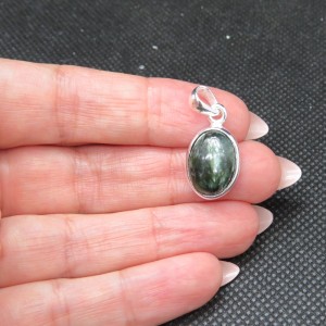 Colgante serafinita y plata