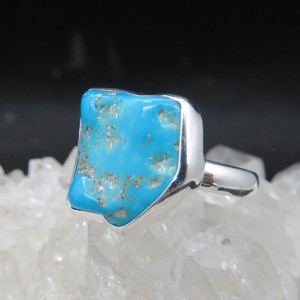 Anillo turquesa y plata
