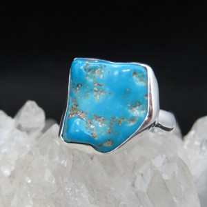 Anillo turquesa y plata