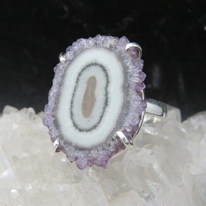 Anillo Flor de amatista y plata