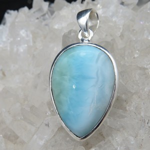 Colgante larimar y plata