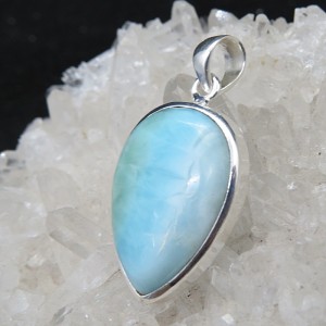 Colgante larimar y plata