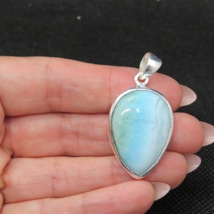 Colgante larimar y plata