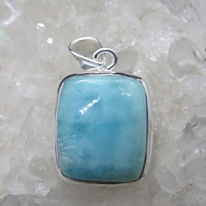 Colgante larimar y plata