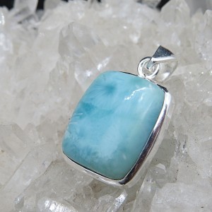 Colgante larimar y plata